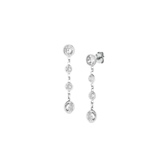 Pendientes Lelune Mujer LELUNE GLAMOUR in Plata Zircone LGEA700.NP - LGEA700.NP